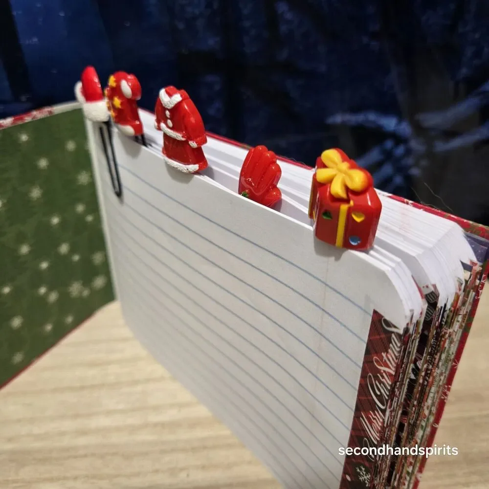 Handmade Notebook Journal Altered Composition Book 7½ x 5 inches Christmas